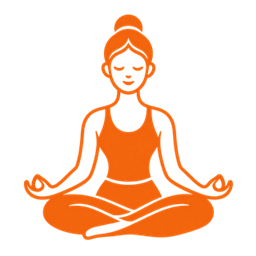 Persona meditando en postura de loto, icono para Yoga Tradicional